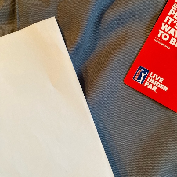 Men’s PGA Tour gray flat front chino cargo Bermuda shorts size 32 - NWT - Picture 7 of 9